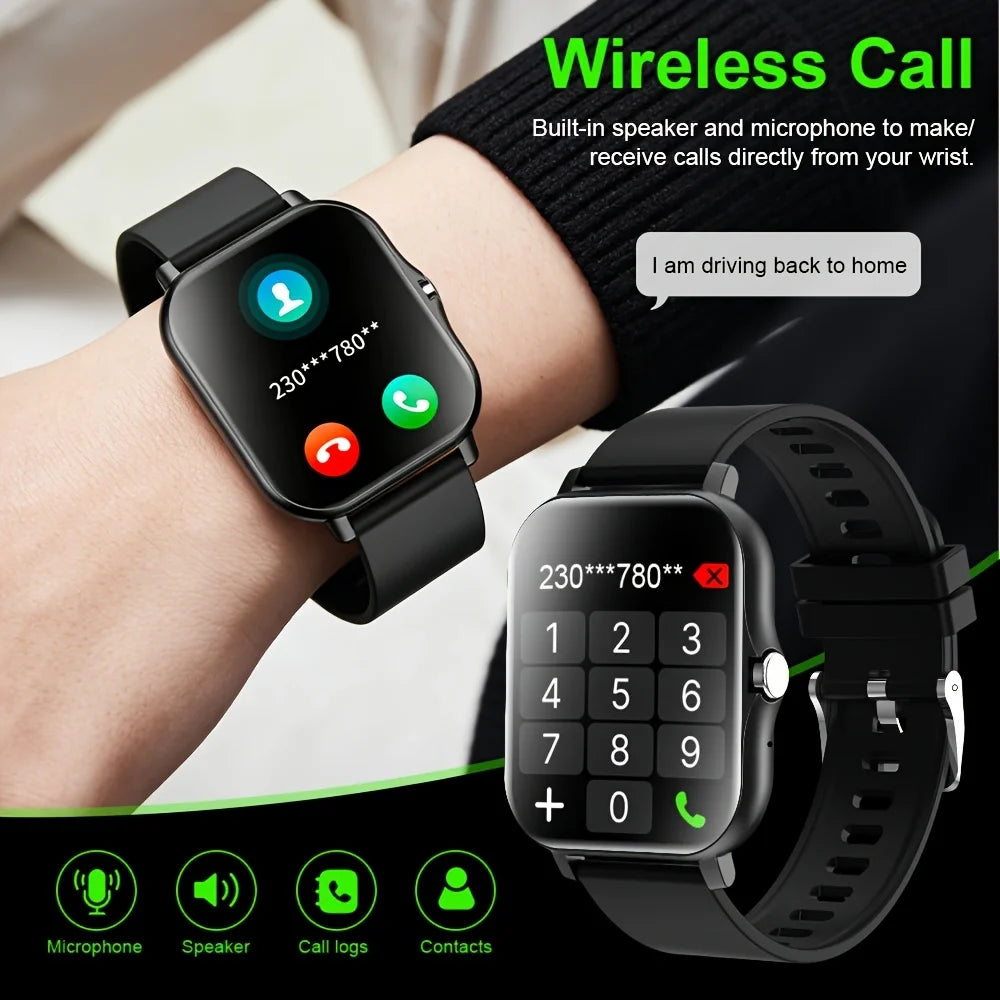 2026 New Smartwatch, Stylish And Sporty Designfor Men & Women, USB Charging, Call/Answer Calls, Halloween & Christmas Fun Gift,