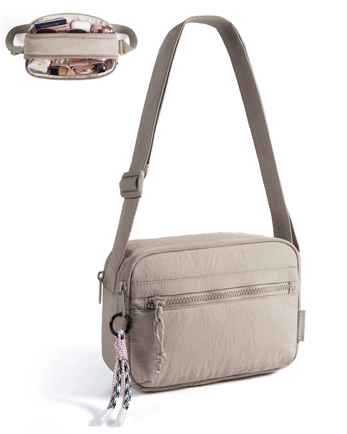 BAGSMART Cross Body Purse Small Crossbody Bags for Women Travel Purse Casual Shoulder Handbag Wallet