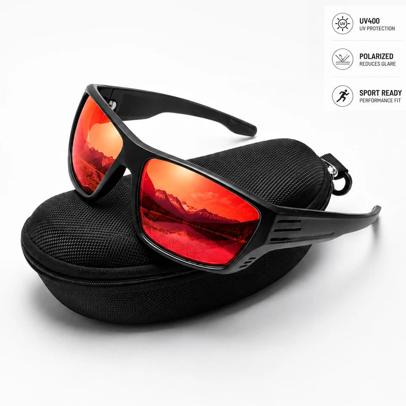 Luxury Polarized Sports Sunglasses for Men Women UV400 Protection Sunglasses in Gift-Ready Packaging Perfect for Driving Cycling