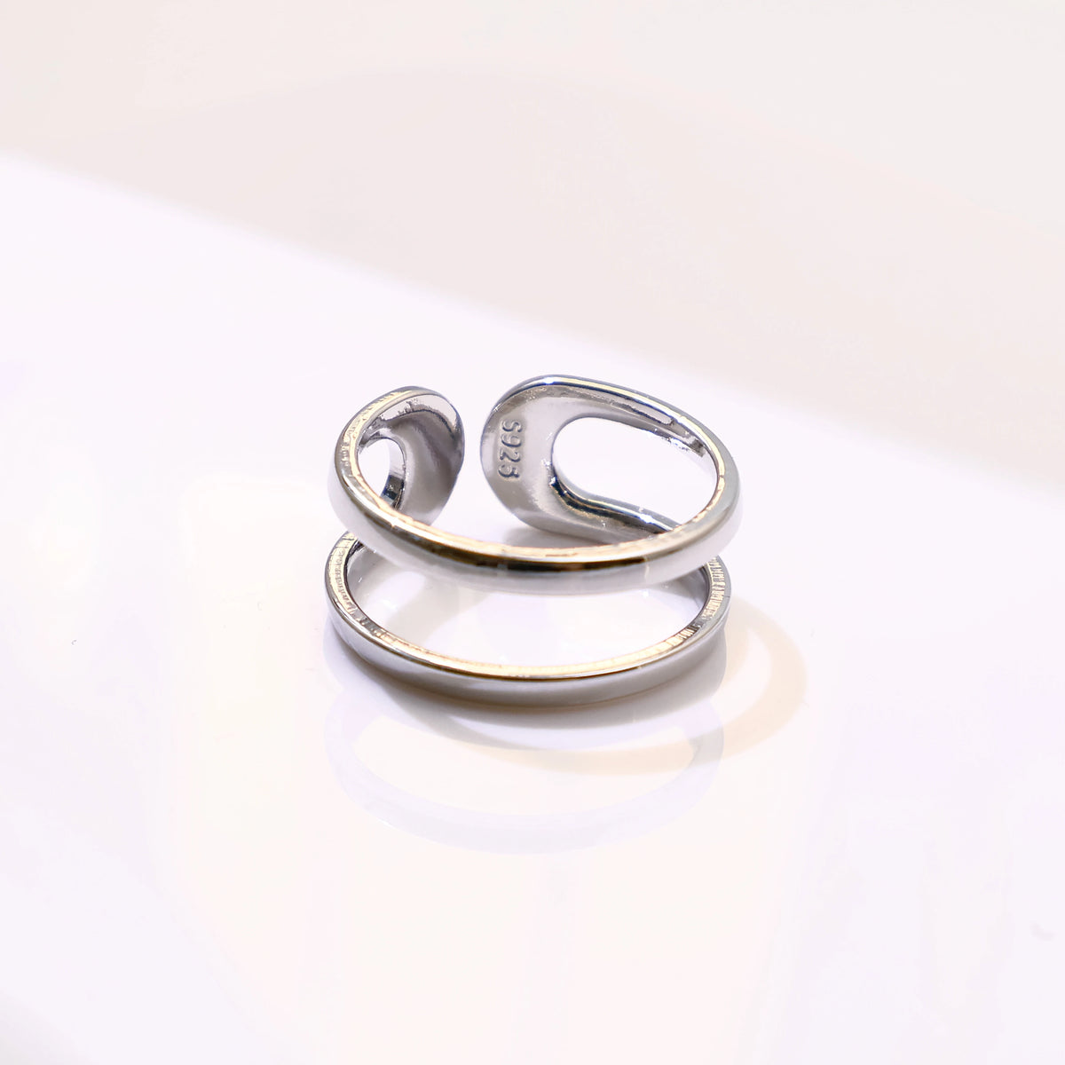 Retro 3 Stacking Rings Set Adjustable Open Ring For Men Gothic Punk Edgy Hiphop Silver-plated Brass Jewelry Accessories Gift