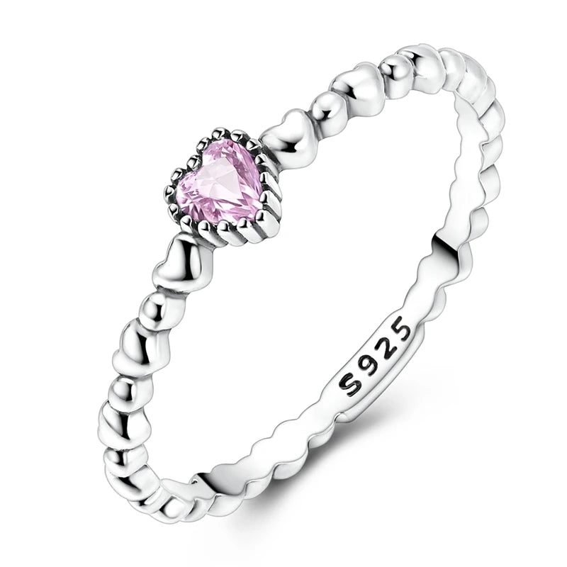 New Original 925 Sterling Silver Rings Stackable Infinite Silver Zircon Ring For Women Wedding Anniversary Birthday Jewelry Gift