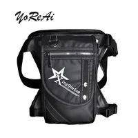 Men's Univesial Thigh Crossbody Bags Retro Fashion Outdoor Sports Belt Leg Bag Motorcycle Waterproof Canvas Waist Pack