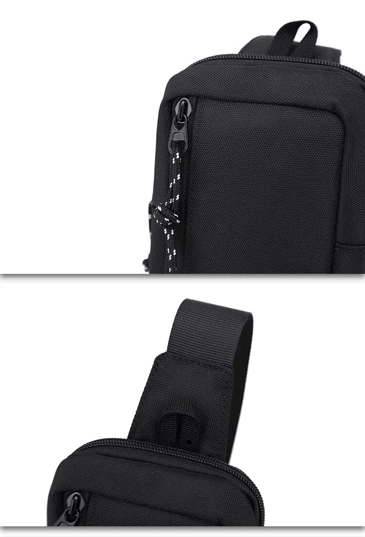 Crossbody Bag Men's Trendy Brand Japanese Street Trend Sports Mini Chest Bag Ins Men's Diagonal Shoulder Bag Simple Cross Bag
