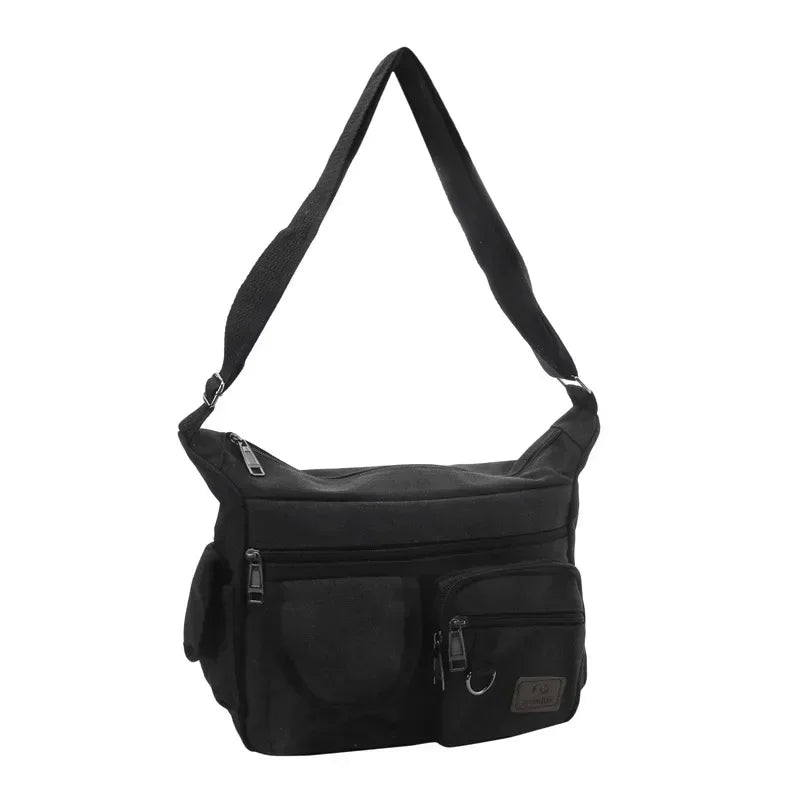 Casual Tote Travel Male Crossbody Bag Men's Canvas Shoulder Bags Luxury Messenger Bags Fashion High Quality Handbag Chest Bag