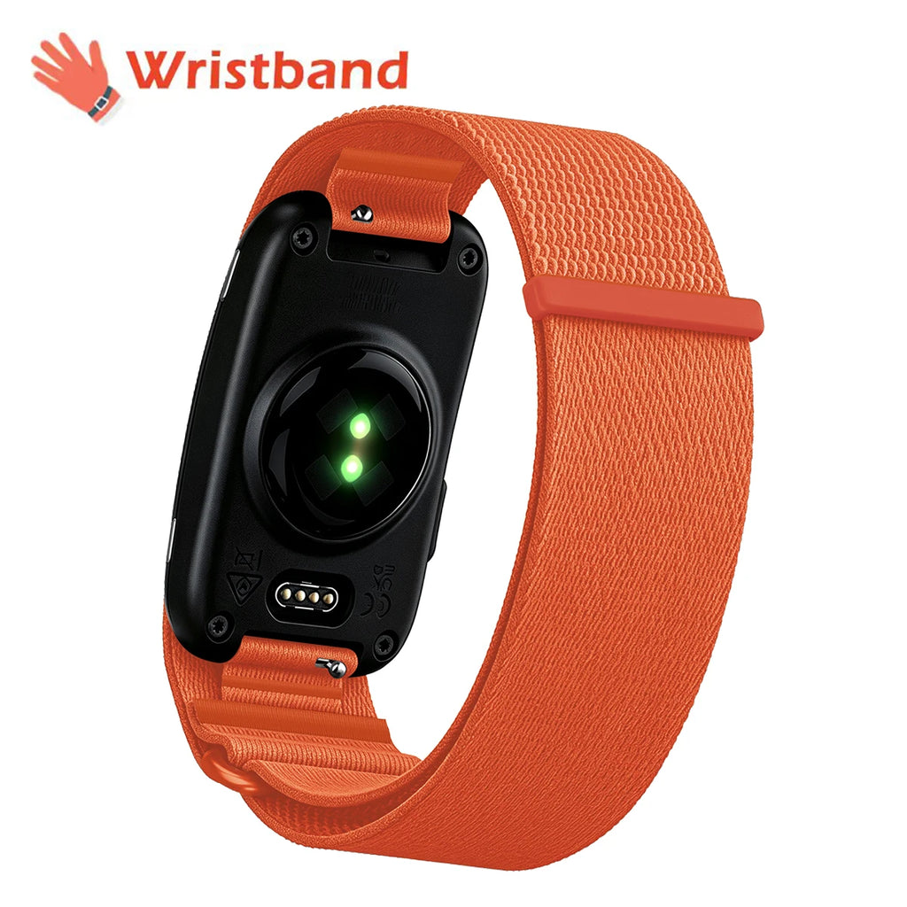 For Garmin CIRQA Smart Band Bicep Armband Sport Fitness Tracker Nylon Woven Breathable Watch Band Adjustable Wrist Loop Strap