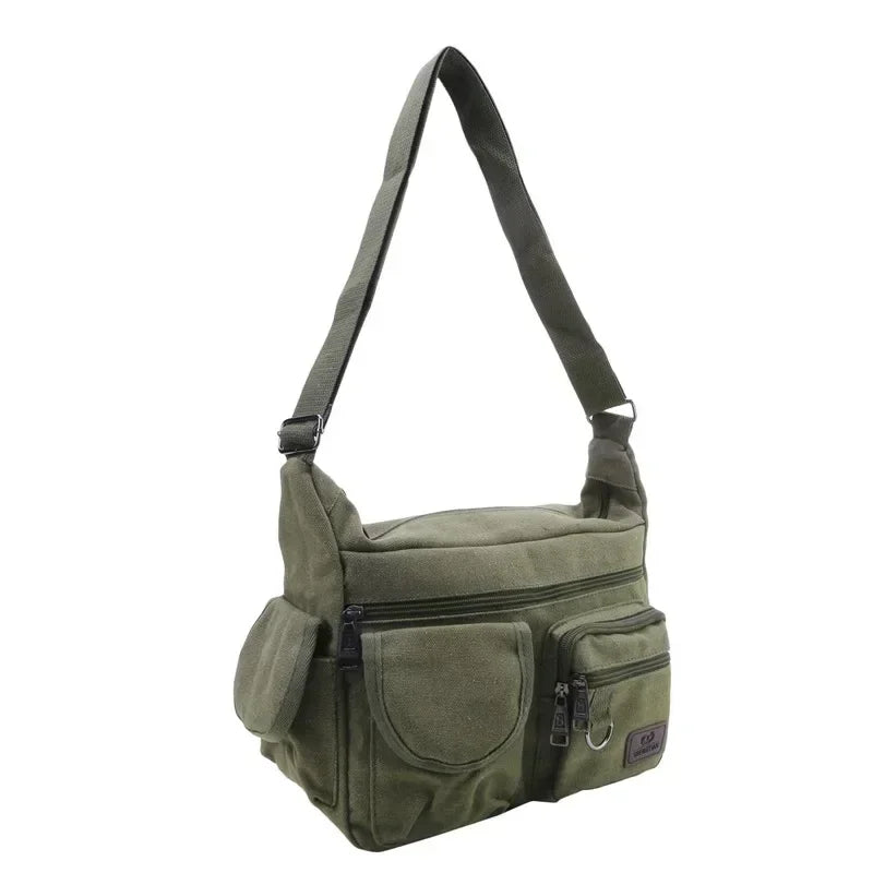 Casual Tote Travel Male Crossbody Bag Men's Canvas Shoulder Bags Luxury Messenger Bags Fashion High Quality Handbag Chest Bag