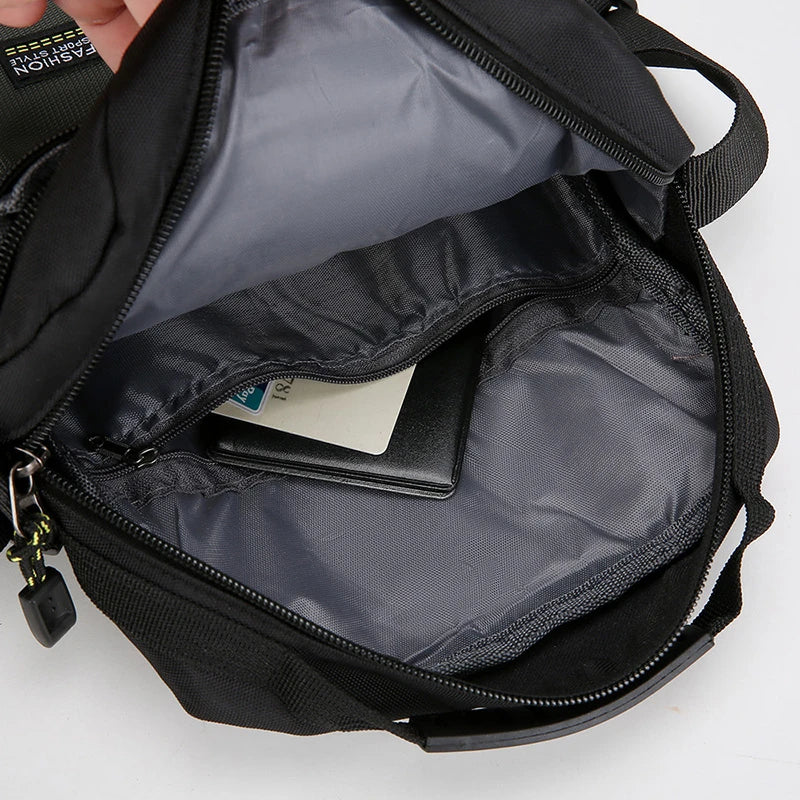 Men Crossbody Bag Single Shoulder Bags Big Capacity Storage Bag Fashion Multi-Pockets Business Crossbody Bags