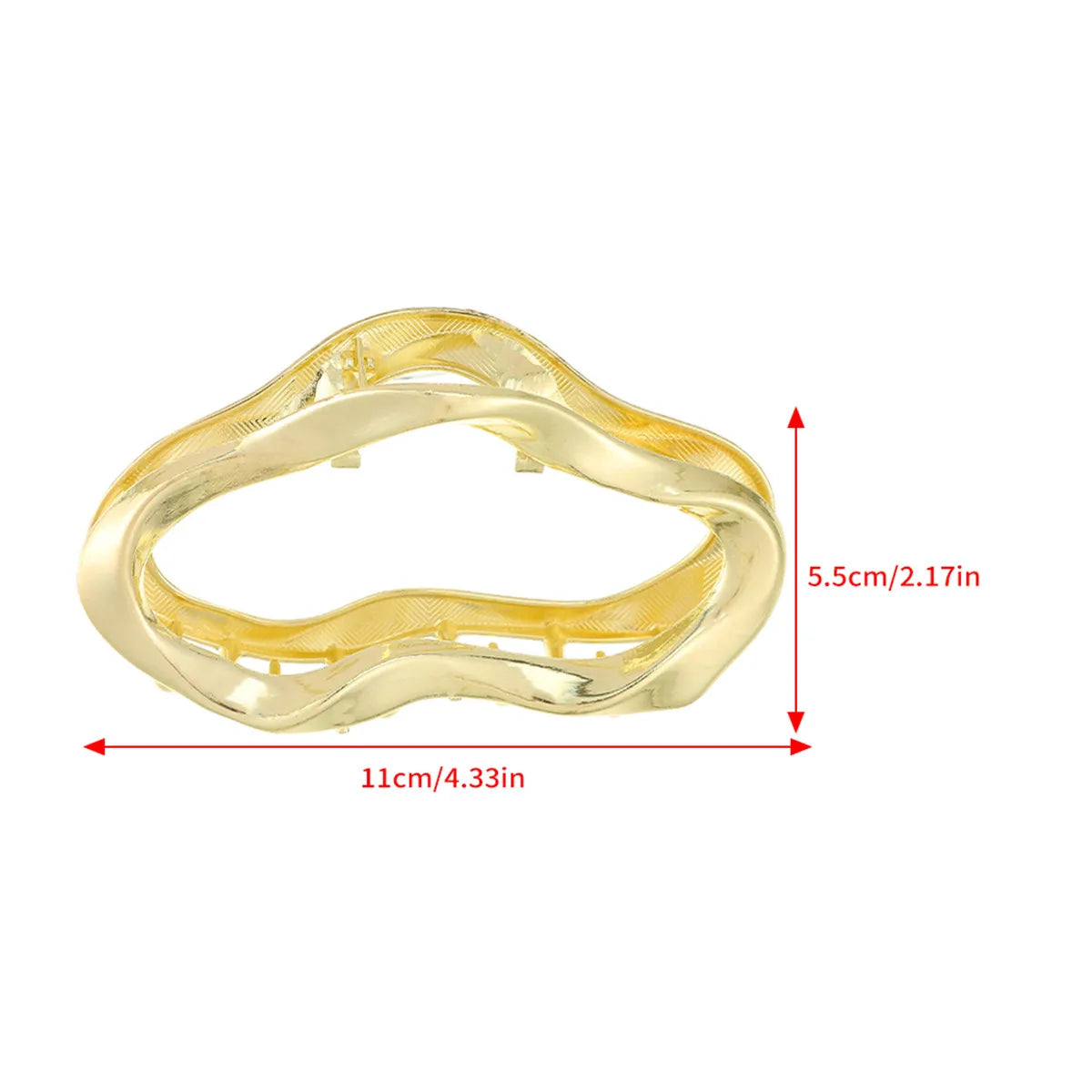 1/2Pcs Fashionable Minimalist Hollow Hair Claw Clip, Solid Color Elegant Hair Accessory Suitable For Women's Daily Wear