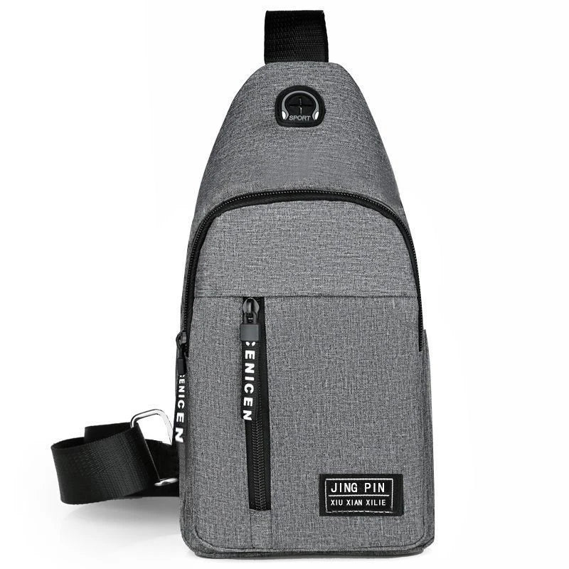 New Men Shoulder Bags Chest Bag Multifuncional Crossbody Bags Travel Sling Bag