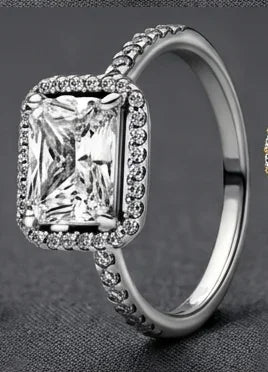 Original 925 Sterling Silver Ring Stackable Rings for Women Wedding Engagement Birthday Gift Jewelry