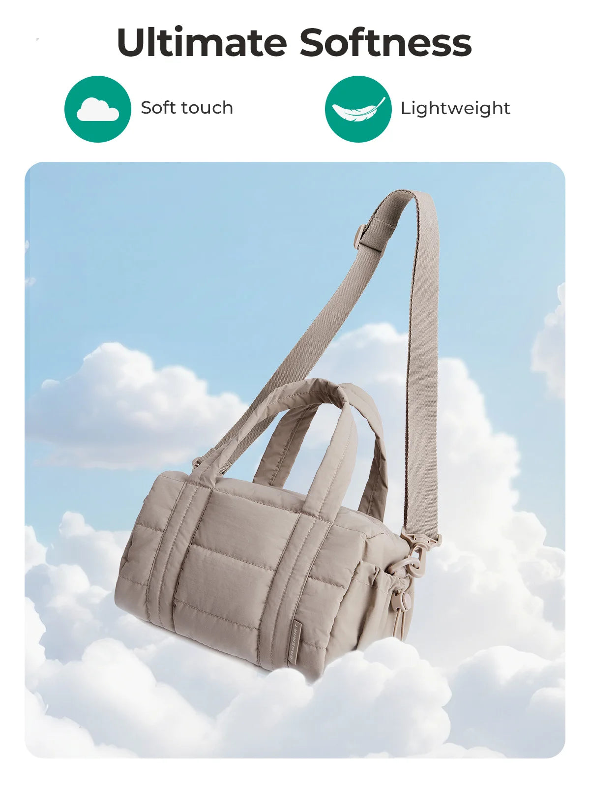 BAGSMART Casual Shoulder Bags Small Crossbody Bag for Women Portable Sport Travel Bag Multifunctional Lady Handbag