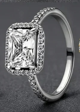 Original 925 Sterling Silver Ring Stackable Rings for Women Wedding Engagement Birthday Gift Jewelry