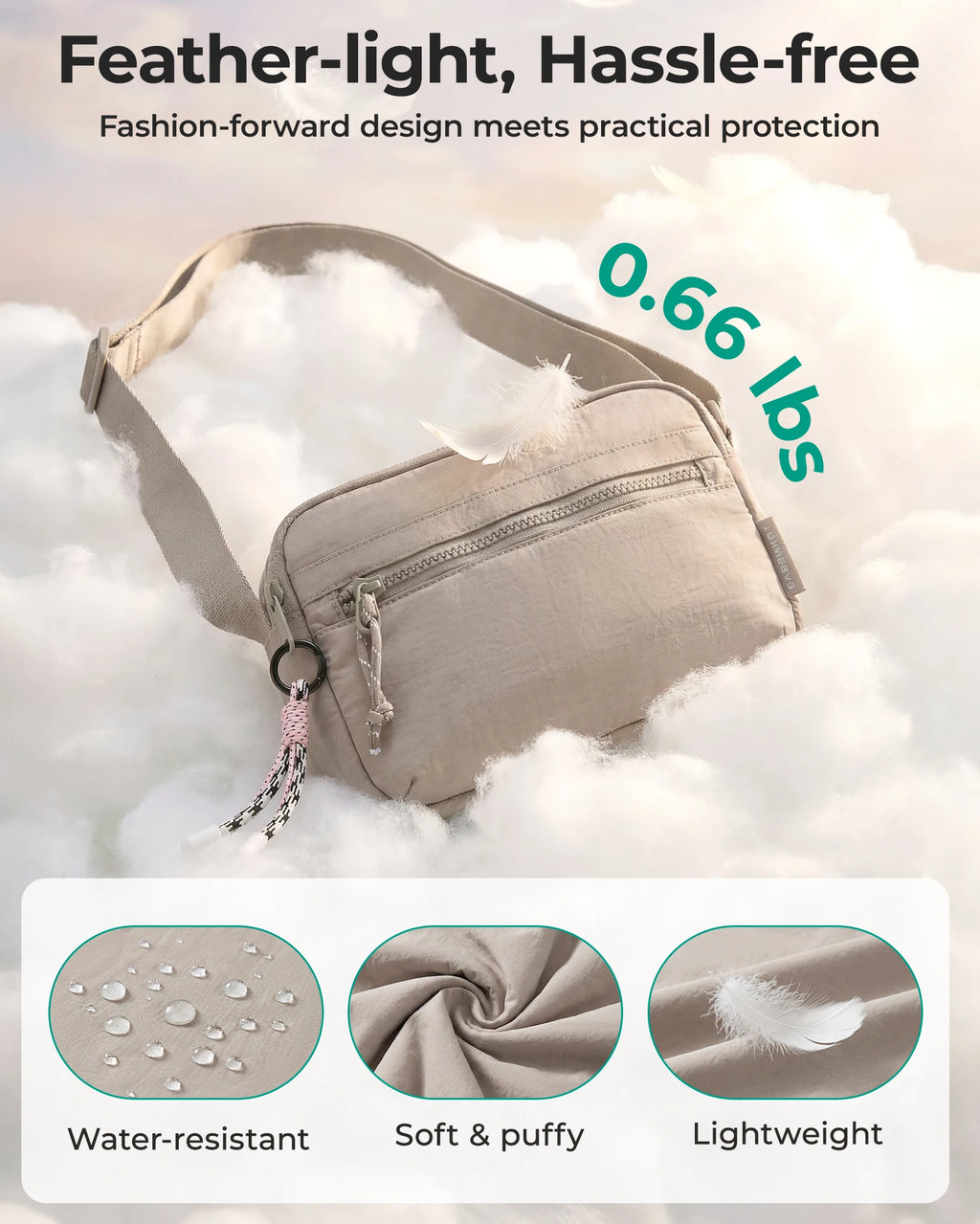 BAGSMART Cross Body Purse Small Crossbody Bags for Women Travel Purse Casual Shoulder Handbag Wallet