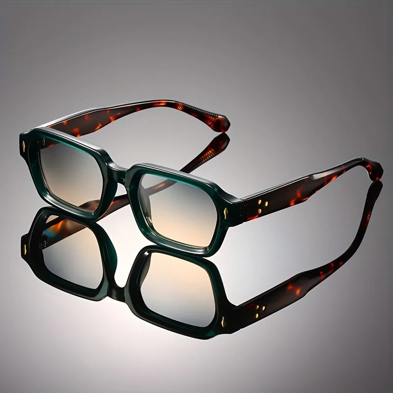 High-end retro square full-frame decorative lenses, classic, durable and versatile for both men and women