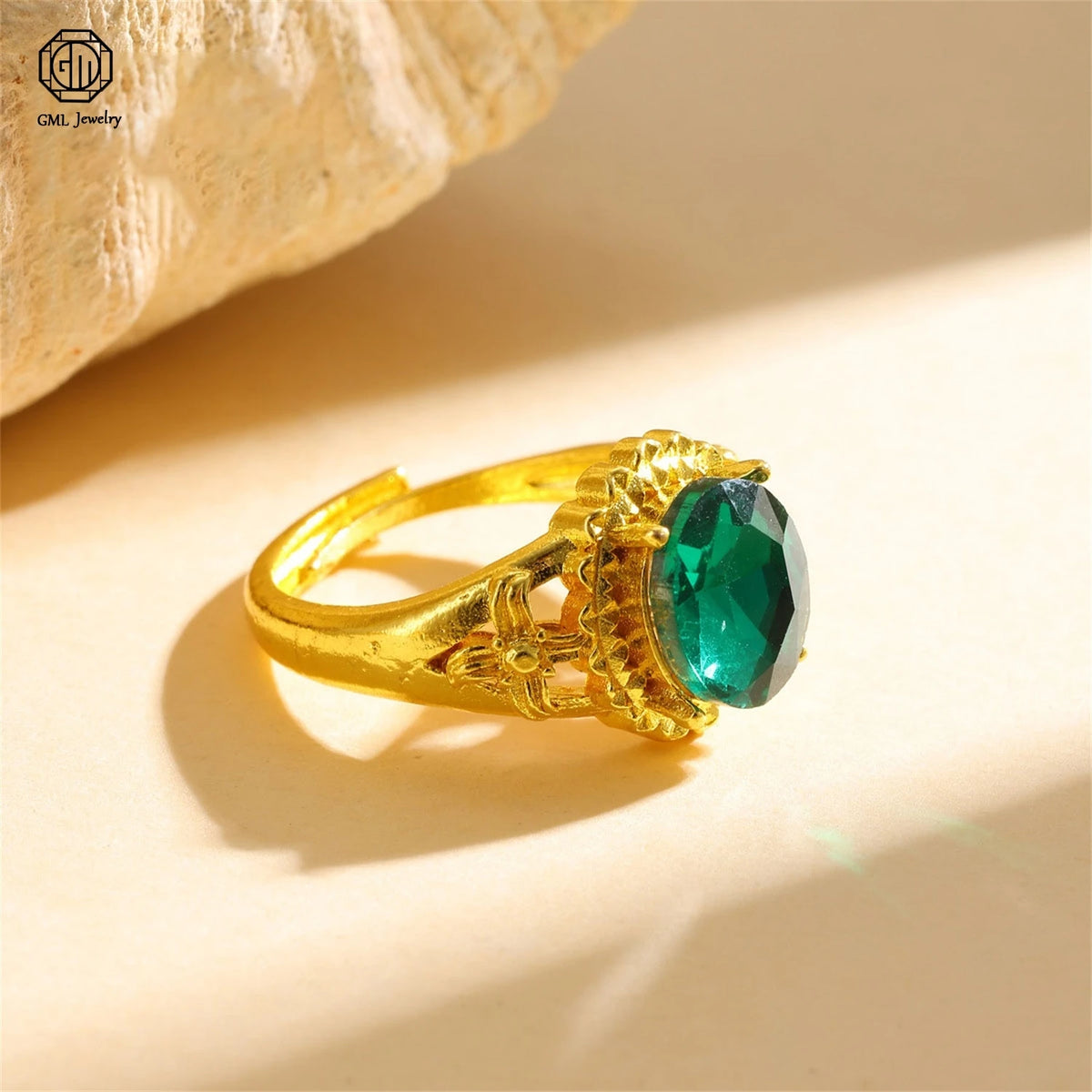 Sand Gold Adjustable Ring Matte Wide Band Openable Fade Resistant Unisex Couple Jewelry Solid Minimalist Gift