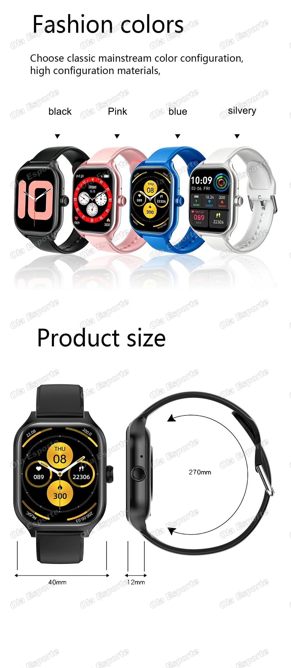 Smart Watch Men 2.01'' AMOLED Screen Waterproof Multiple Sport Mode Fitness HD Bluetooth Call Smartwatch Men Women Bracelet Ht30