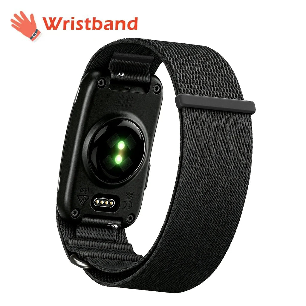 For Garmin CIRQA Smart Band Bicep Armband Sport Fitness Tracker Nylon Woven Breathable Watch Band Adjustable Wrist Loop Strap
