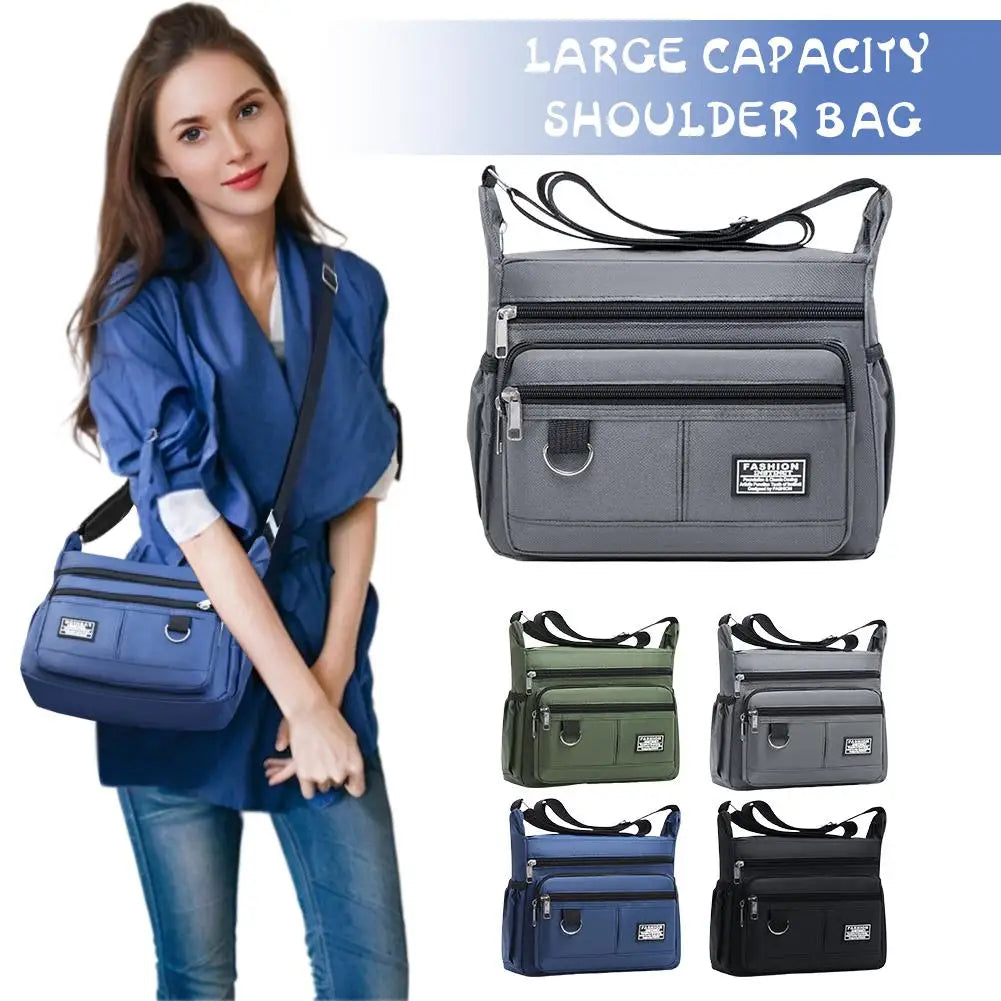 Mens Crossbody Bag Single Shoulder Bags Big Capacity Multi-Pockets Storage Bag Fashion Handbag Business Crossbody Bags