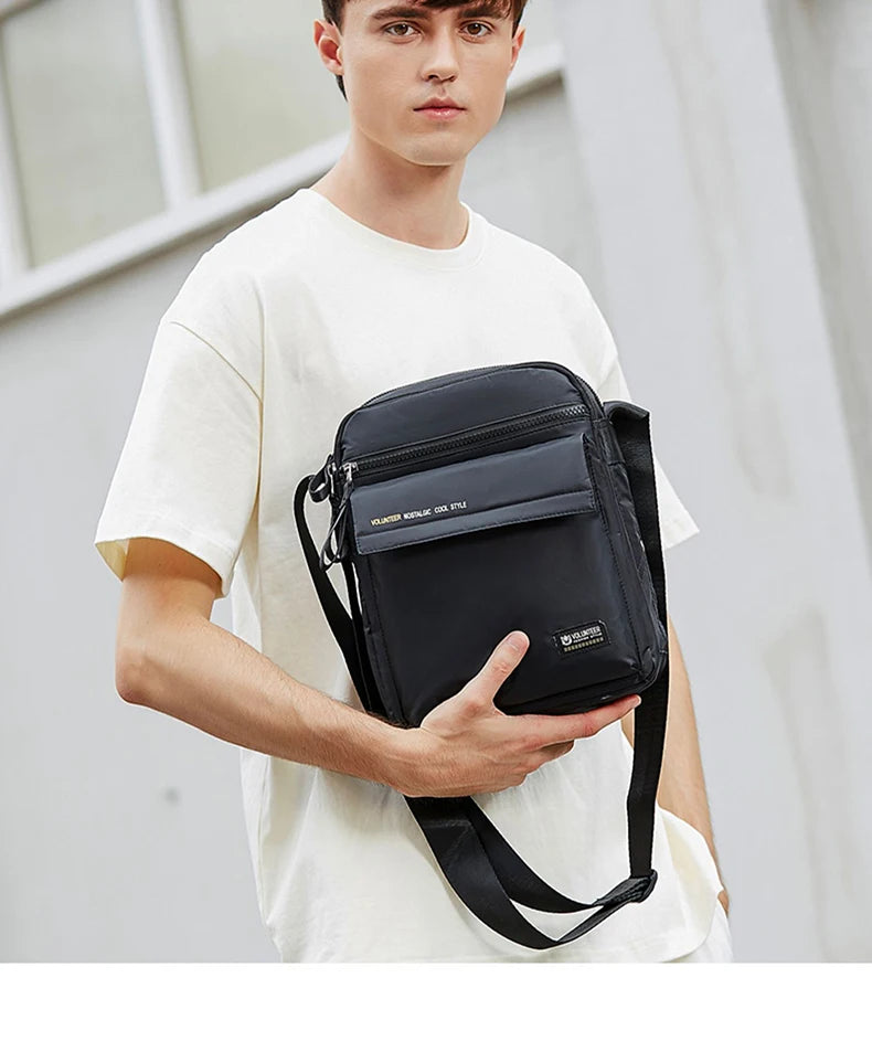 VOLUNTEER Crossbody Bags for Men 2023 New Fashionable Commuter Waterproof Light Weight High Quality Casual Shoulder Bag 1801-06