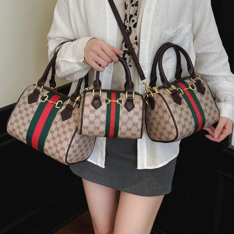 High Fashion Leather Crossbody Bag For Women Shoulder Messenger Tote By Famous Designer Luxury Brand Elegant Mom' Bag