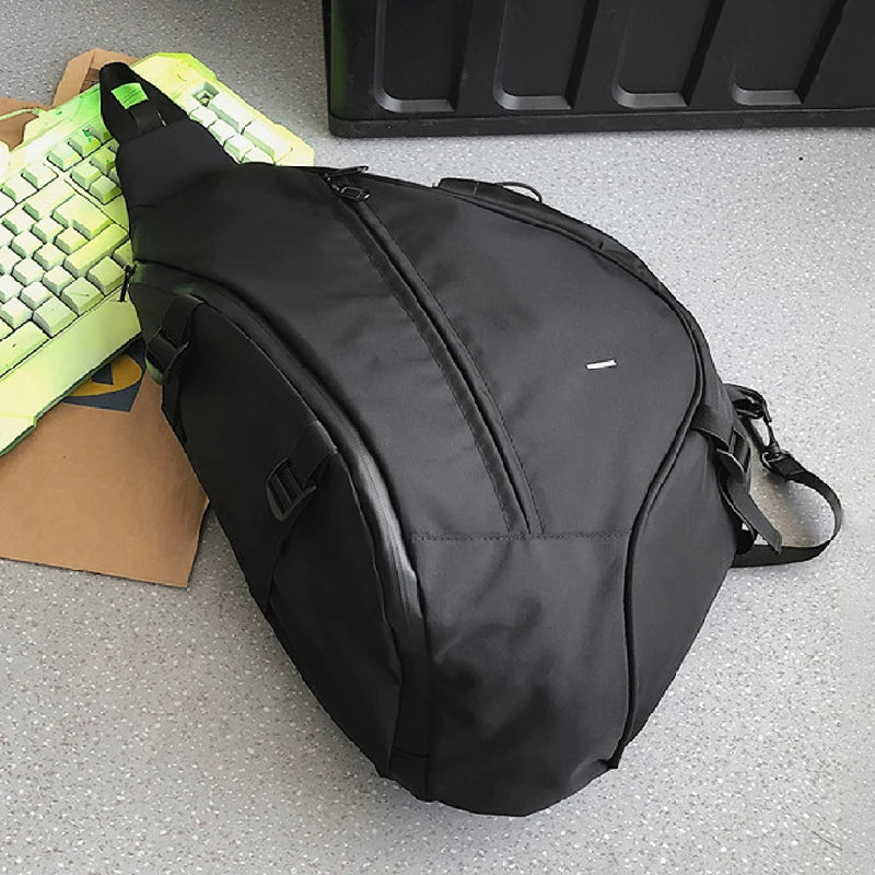 Large Capacity Crossbody Bags for Women Unisex Solid Color Chest Packs High Quality Nylon Shoulder Bag Travel Storage Backpacks