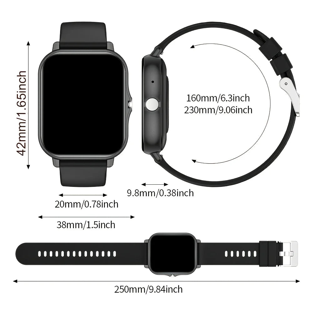 2026 New Smartwatch, Stylish And Sporty Designfor Men & Women, USB Charging, Call/Answer Calls, Halloween & Christmas Fun Gift,